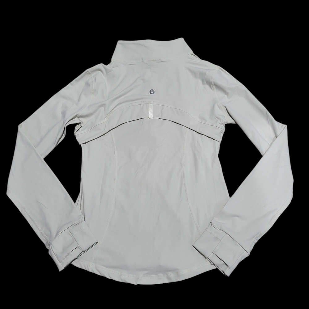 Lululemon White Zip Up Size 6 - Picture 3 of 4